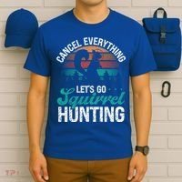 Squirrel Hunter Cancel Everything Vintage Squirrel Hunting Gift T-Shirt thumb 6
