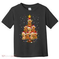 Scottish Highland Cow Christmas Tree Funny Cow Lover Xmas Toddler T-Shirt thumb 0