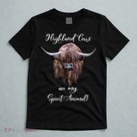Scottish Highland Cow Spirit Animal T-Shirt thumb 5