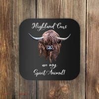 Scottish Highland Cow Spirit Animal Coaster thumb 0