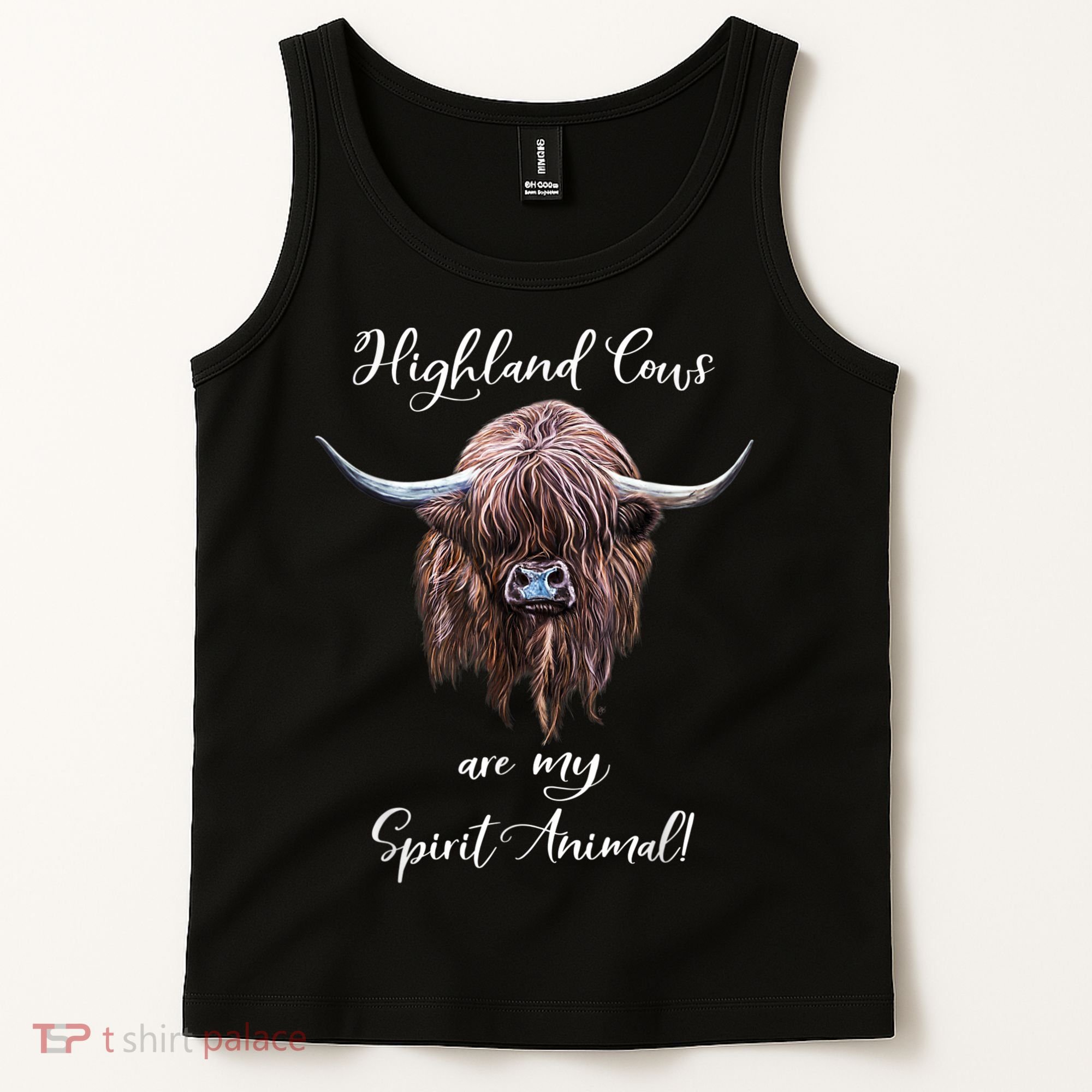 Scottish Highland Cow Spirit Animal Tank Top