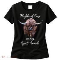 Scottish Highland Cow Spirit Animal Women's T-Shirt thumb 0