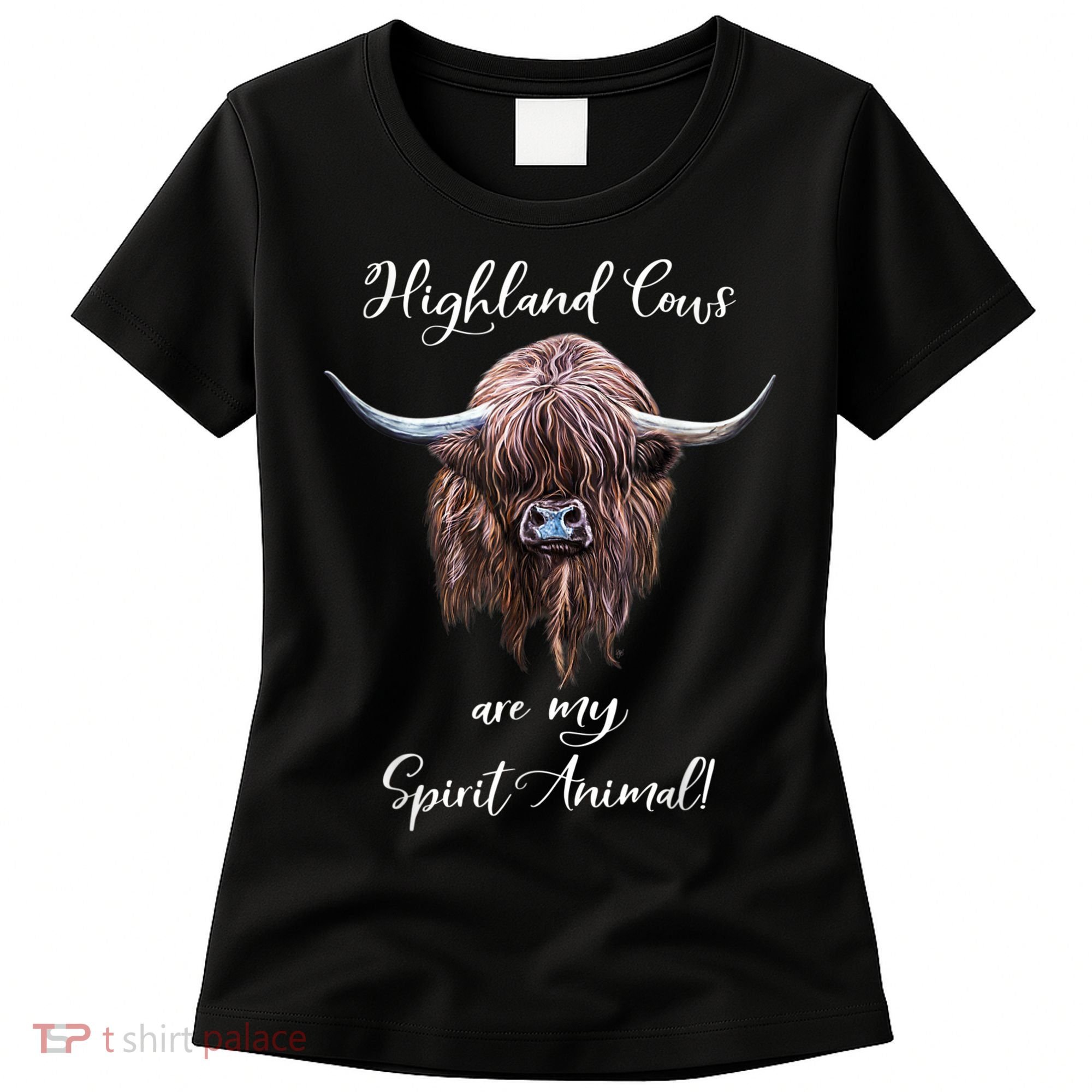 Scottish Highland Cow Spirit Animal Women's T-Shirt