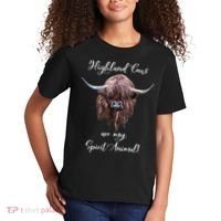 Scottish Highland Cow Spirit Animal Kids T-Shirt thumb 2