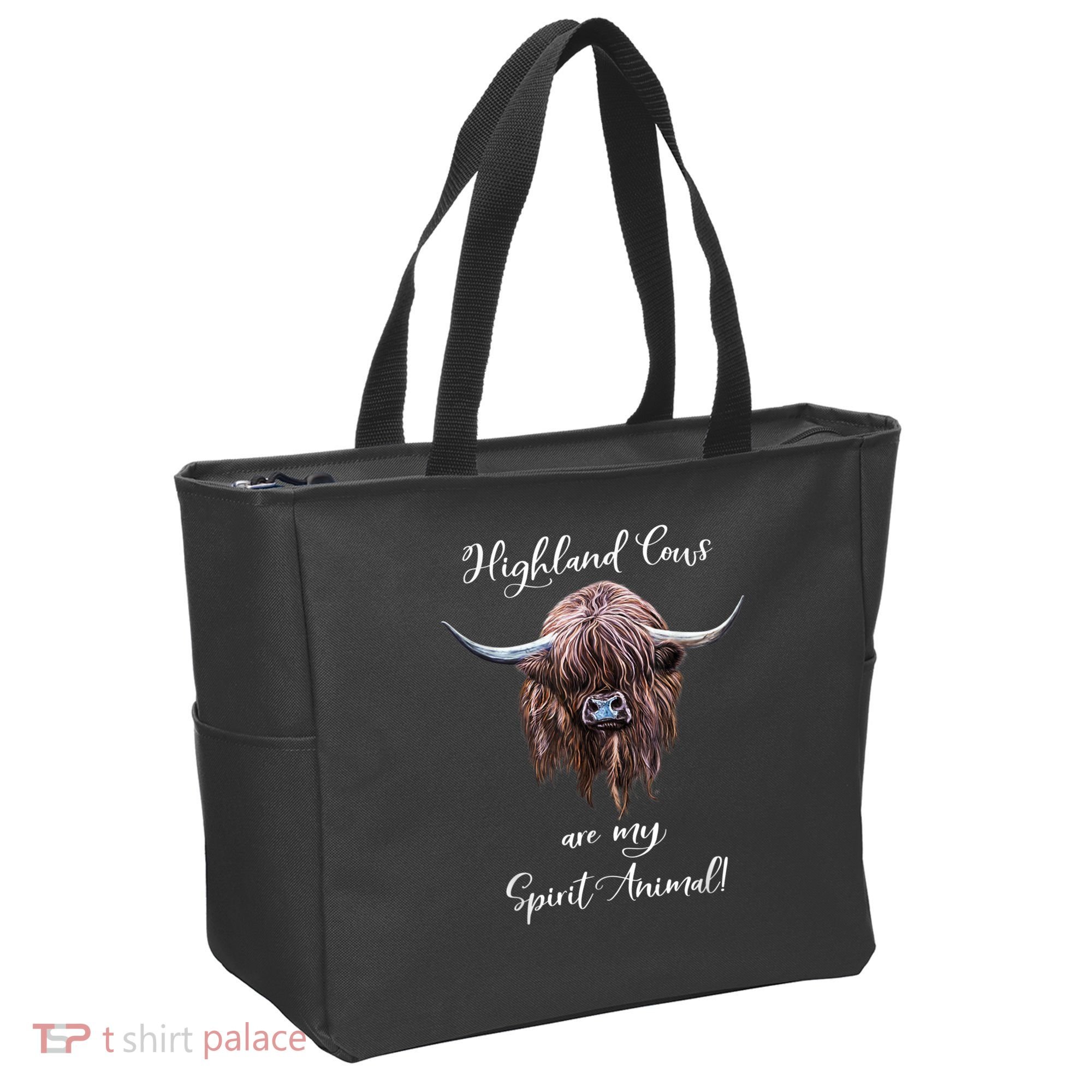 Scottish Highland Cow Spirit Animal Tote Bag