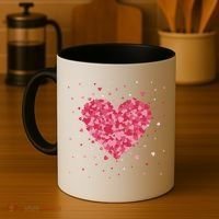 Scattered Heart Cute Valentines Day Gift Coffee Mug thumb 4