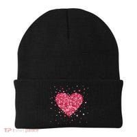 Scattered Heart Cute Valentines Day Gift Beanie thumb 0