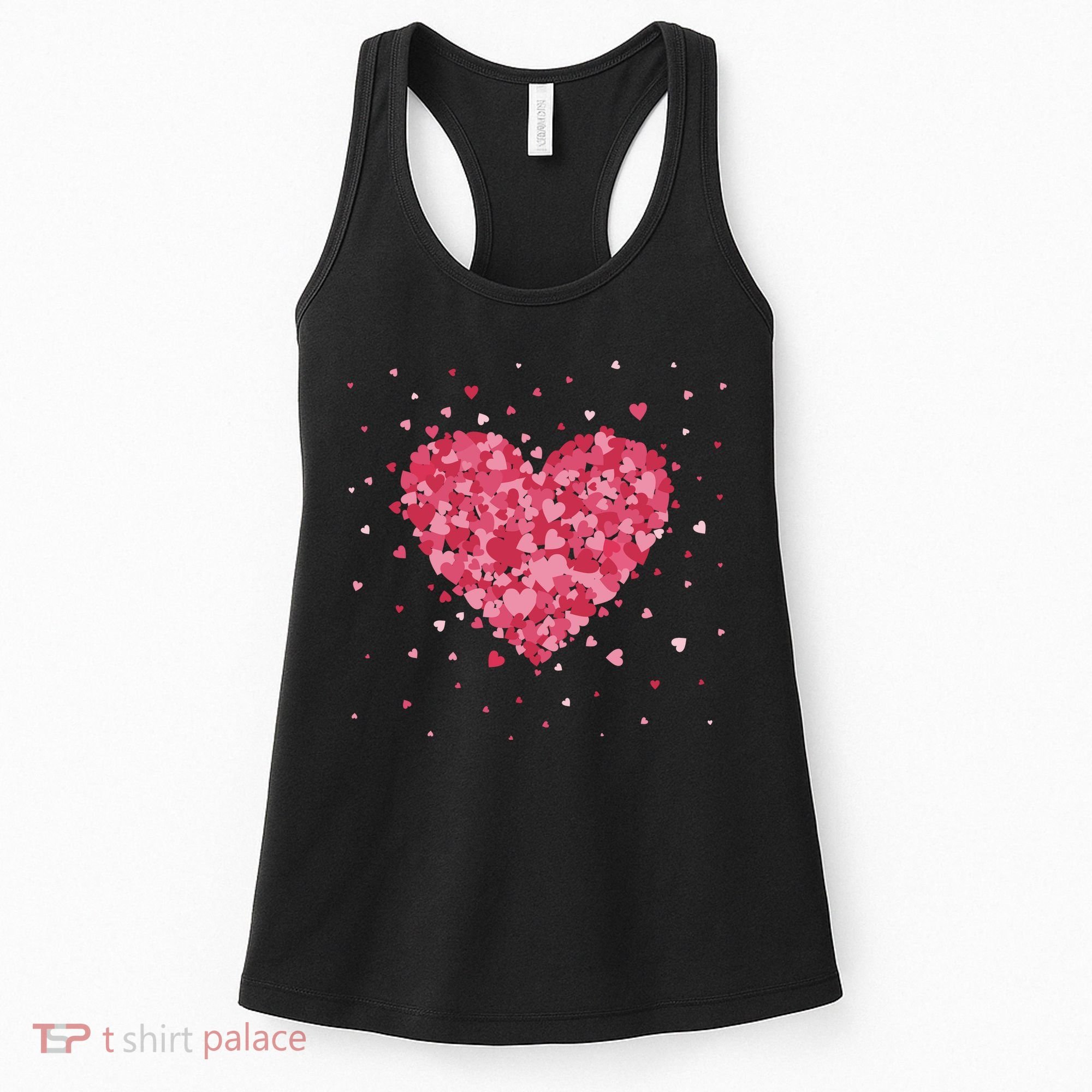 Scattered Heart Cute Valentines Day Gift Women's Tank Top