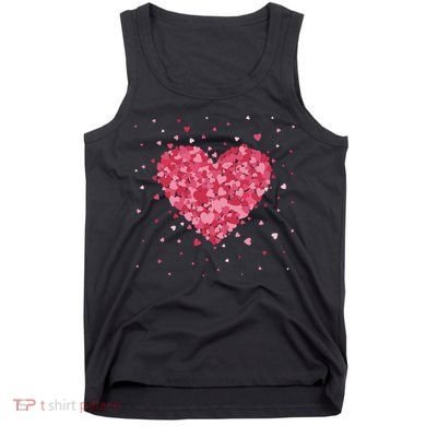Scattered Heart Cute Valentines Day Gift Tank Top
