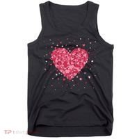 Scattered Heart Cute Valentines Day Gift Tank Top thumb 0