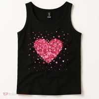 Scattered Heart Cute Valentines Day Gift Tank Top thumb 2