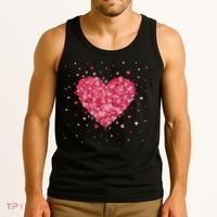 Scattered Heart Cute Valentines Day Gift Tank Top thumb 3