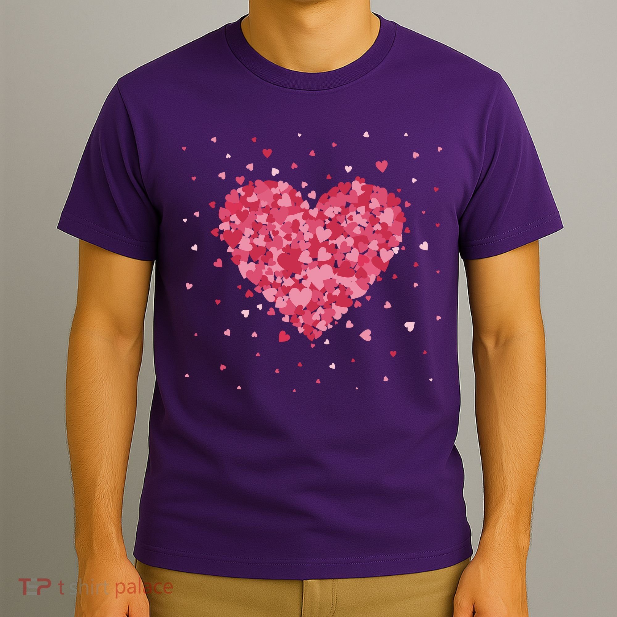 Scattered Heart Cute Valentines Day Gift T-Shirt