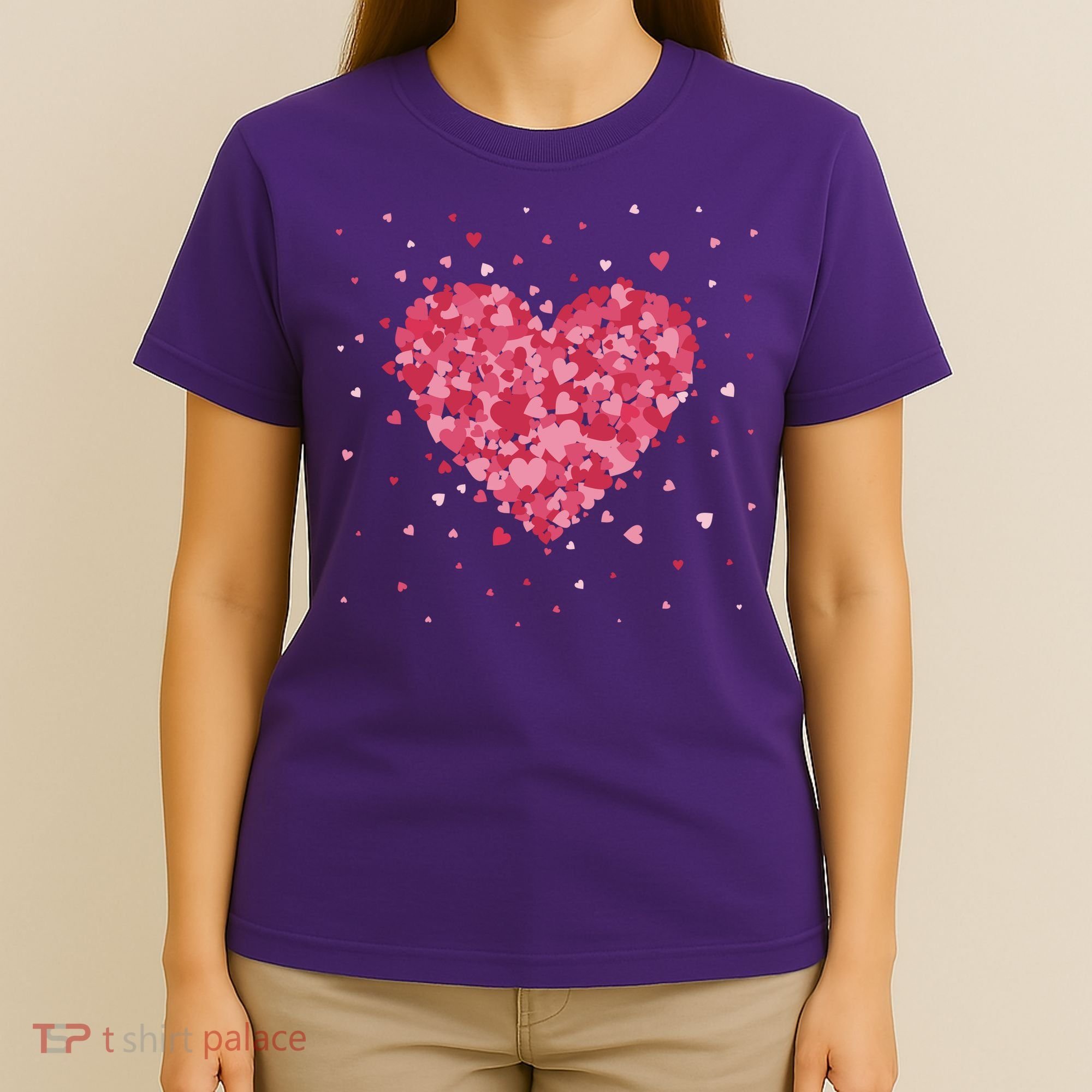 Scattered Heart Cute Valentines Day Gift T-Shirt
