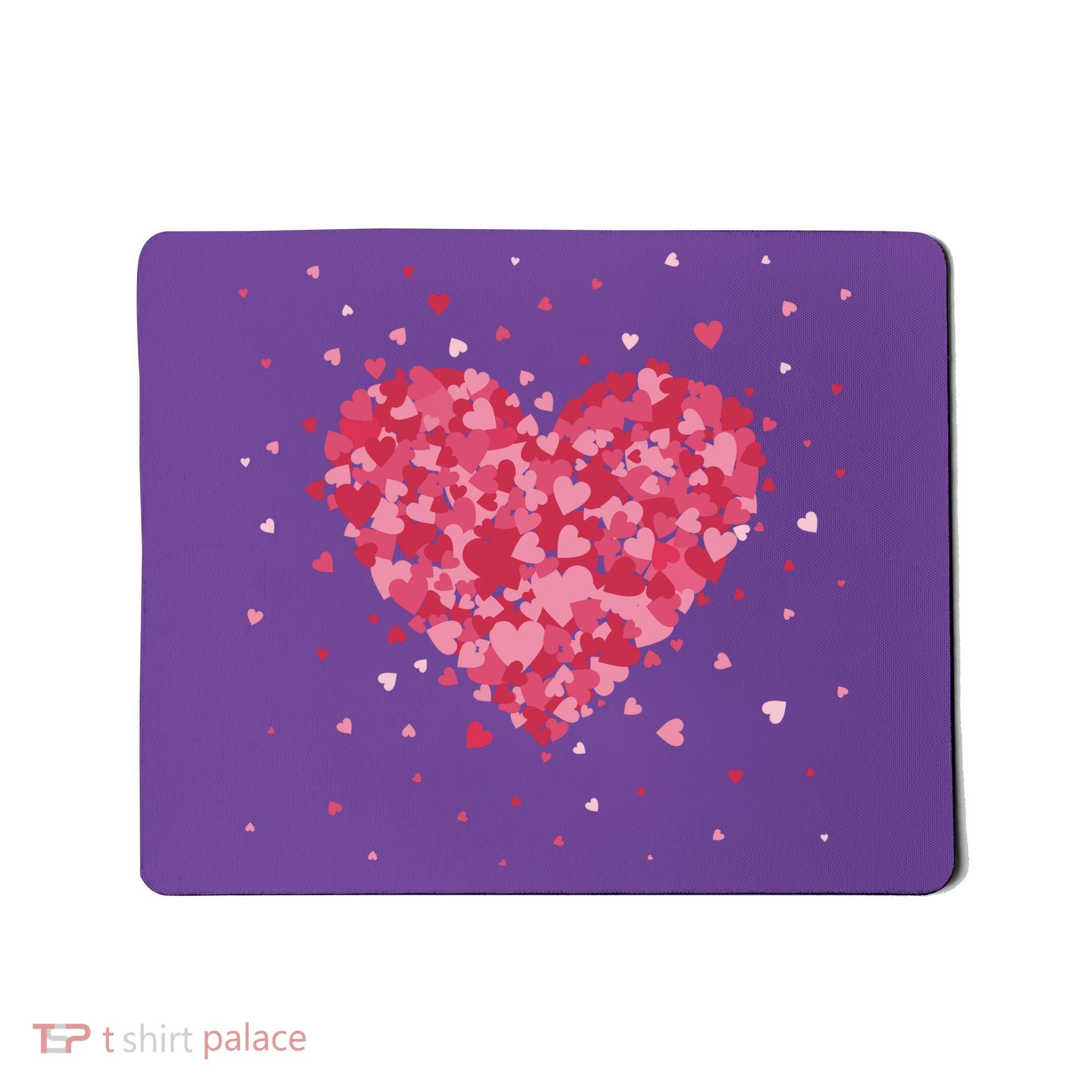 Scattered Heart Cute Valentines Day Gift Mousepad