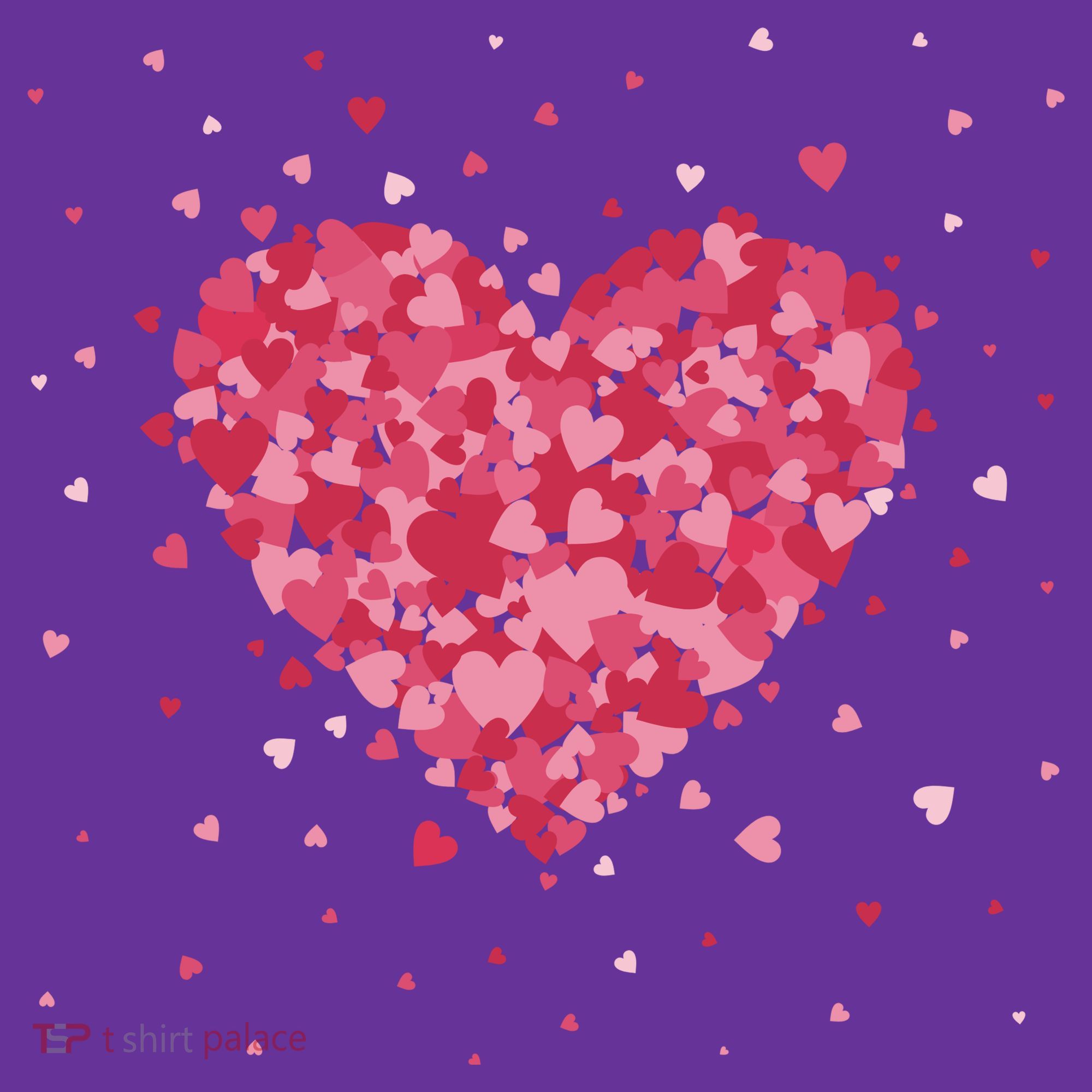 Scattered Heart Cute Valentines Day Gift Mousepad