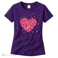 Scattered Heart Cute Valentines Day Gift Women's T-Shirt thumb 0