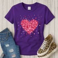 Scattered Heart Cute Valentines Day Gift Women's T-Shirt thumb 3