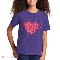 Scattered Heart Cute Valentines Day Gift Kids T-Shirt thumb 2