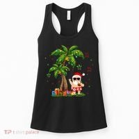 Santa Hawaiian Christmas Palm Tree Lights Xmas Women's Tank Top thumb 0