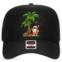 Santa Hawaiian Christmas Palm Tree Lights Xmas Hat thumb 0