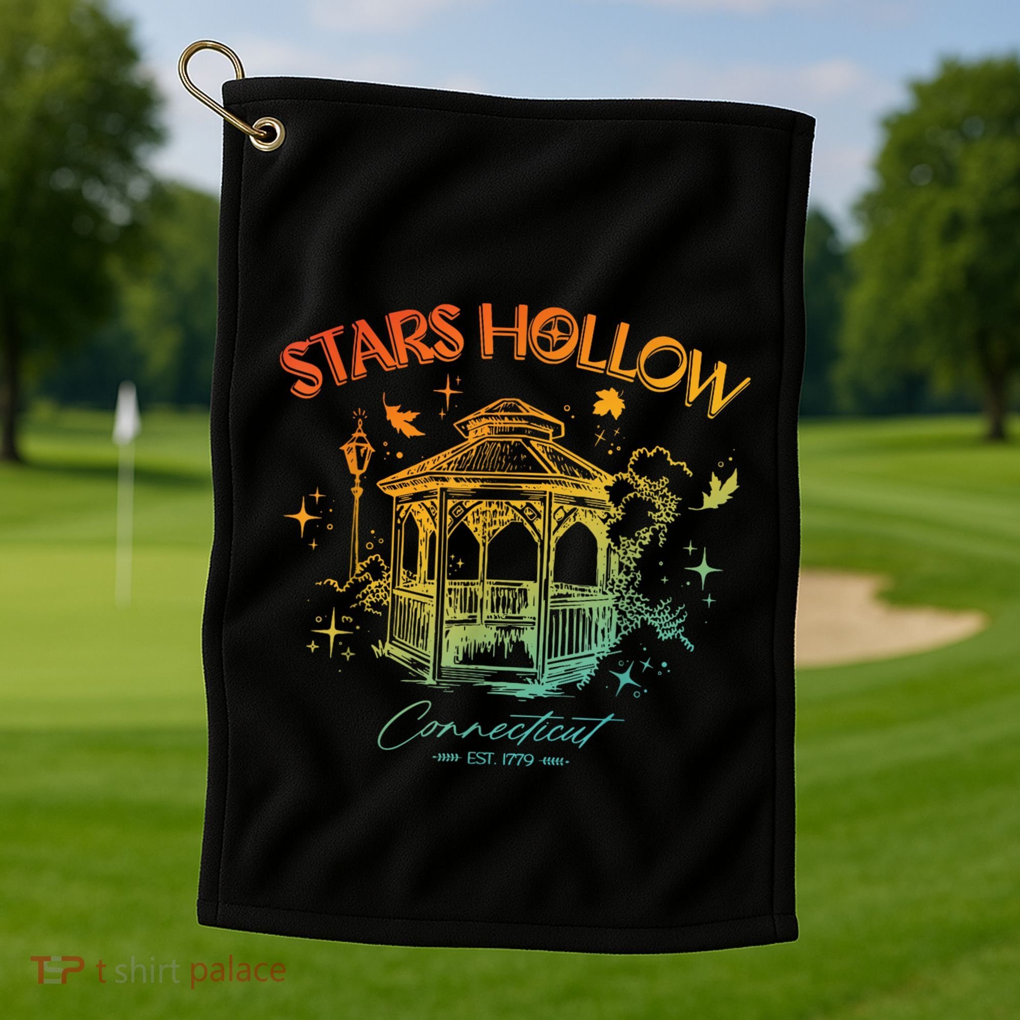Stars Hollow Connecticut Est 1779 Golf Towel