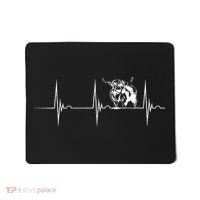 Scottish Highland Cow Heartbeat EKG Pulse Highlander Cow Mousepad thumb 0