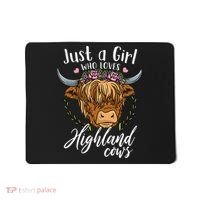 Scottish Highland Cow Just a  Who Loves Highland Cows Mousepad thumb 0