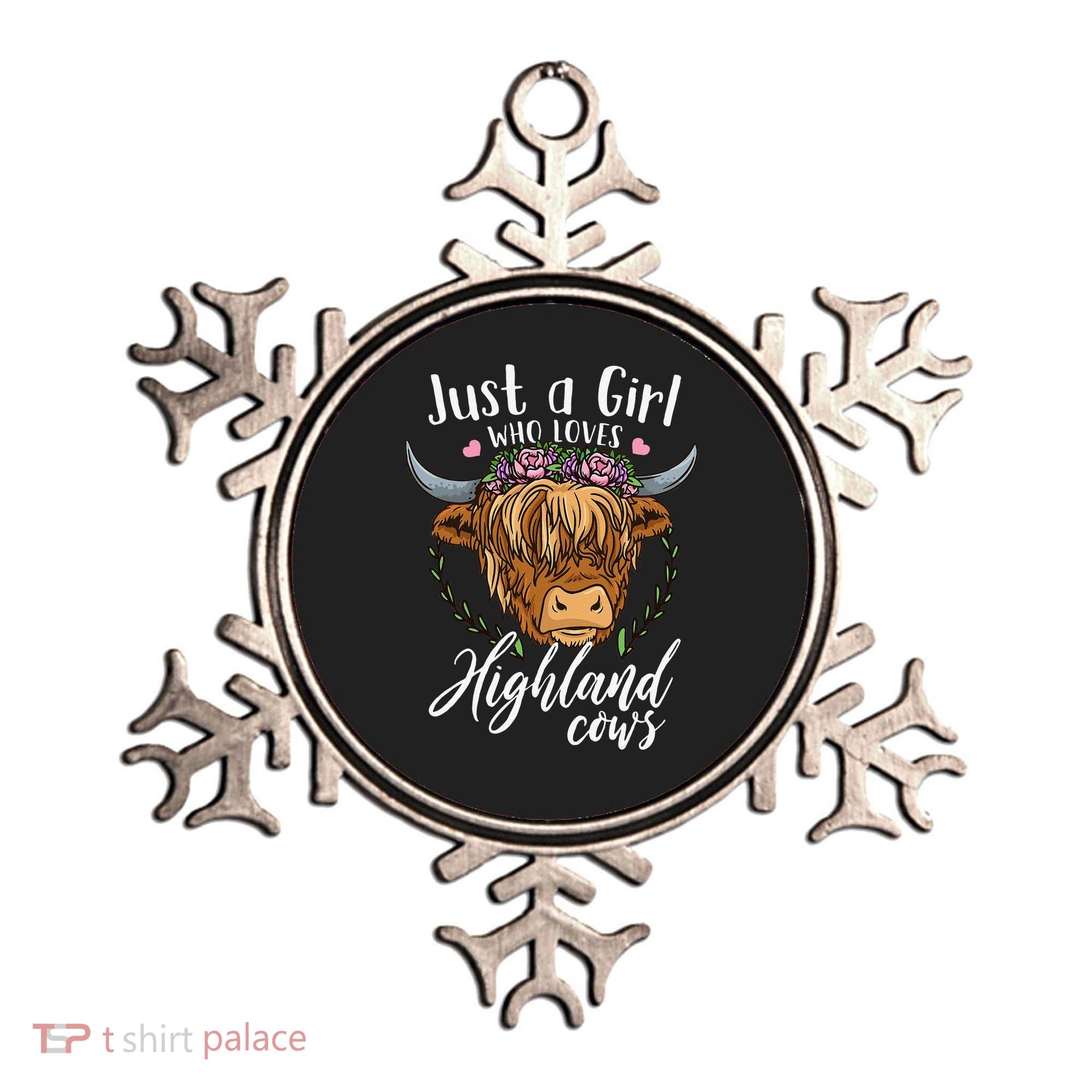 Scottish Highland Cow Just a  Who Loves Highland Cows Ornament