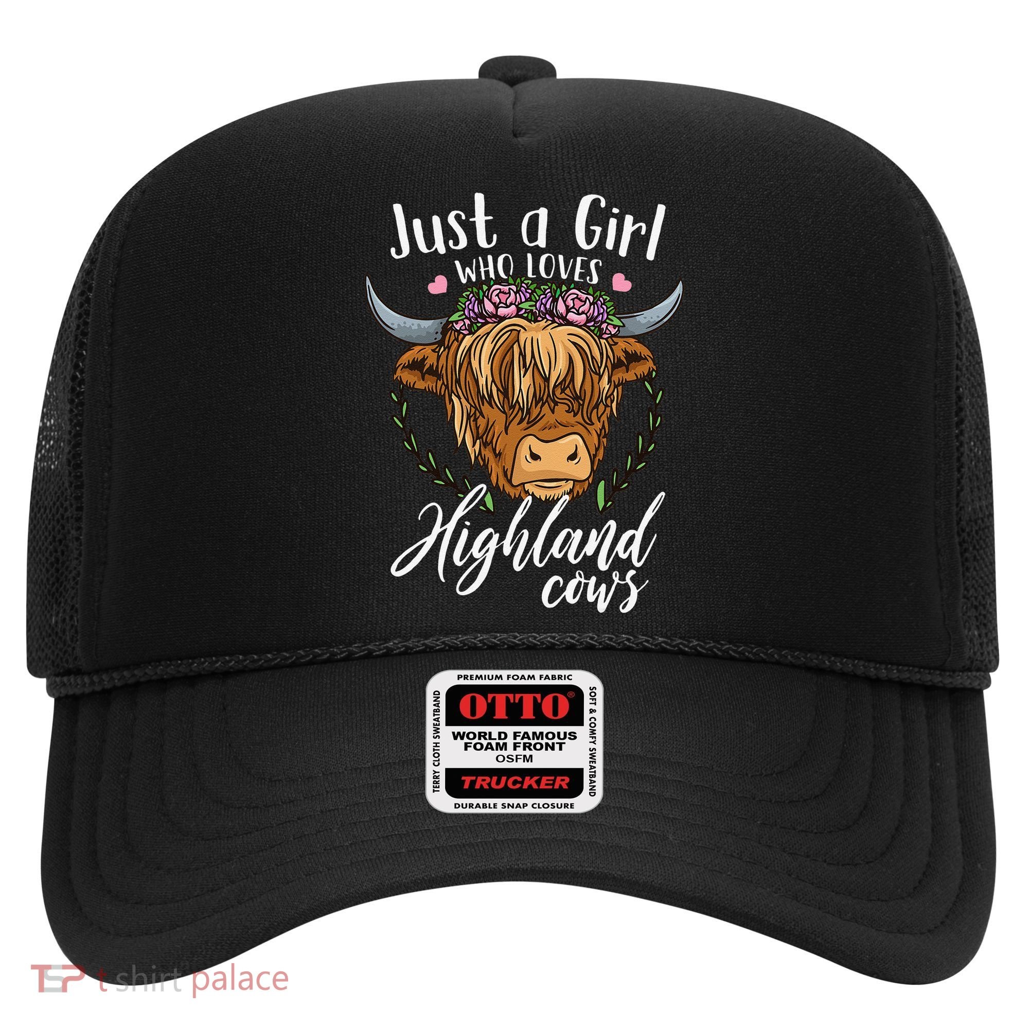 Scottish Highland Cow Just a  Who Loves Highland Cows Hat
