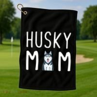 Siberian Husky Dog Mama Husky Mom Gift Golf Towel thumb 1