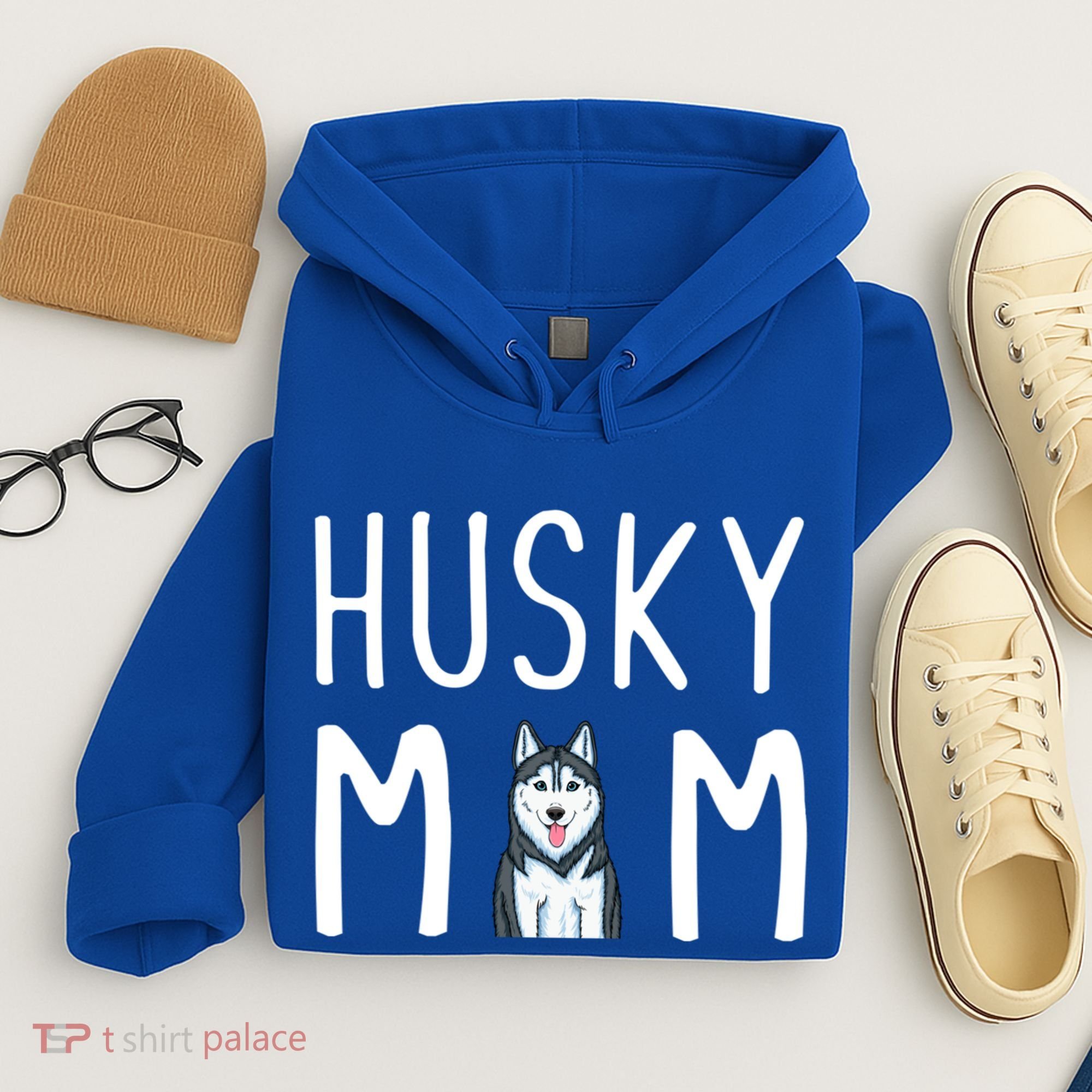 Siberian Husky Dog Mama Husky Mom Gift Hoodie
