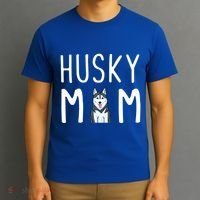 Siberian Husky Dog Mama Husky Mom Gift T-Shirt thumb 3