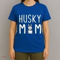 Siberian Husky Dog Mama Husky Mom Gift T-Shirt thumb 4