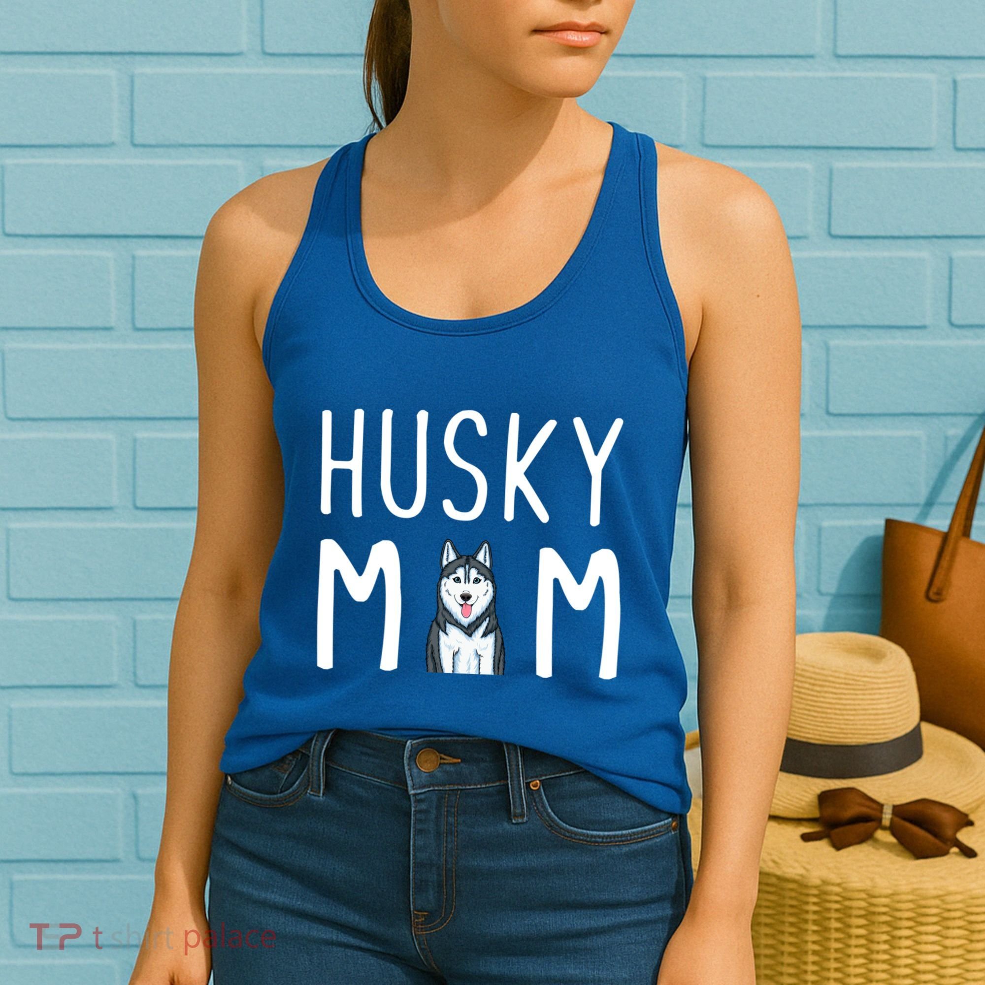 Siberian Husky Dog Mama Husky Mom Gift Women's Tank Top