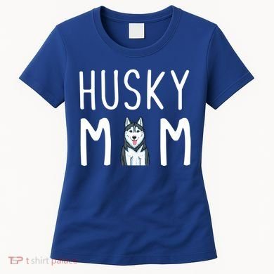 Siberian Husky Dog Mama Husky Mom Gift Women's T-Shirt
