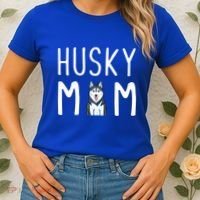 Siberian Husky Dog Mama Husky Mom Gift Women's T-Shirt thumb 2