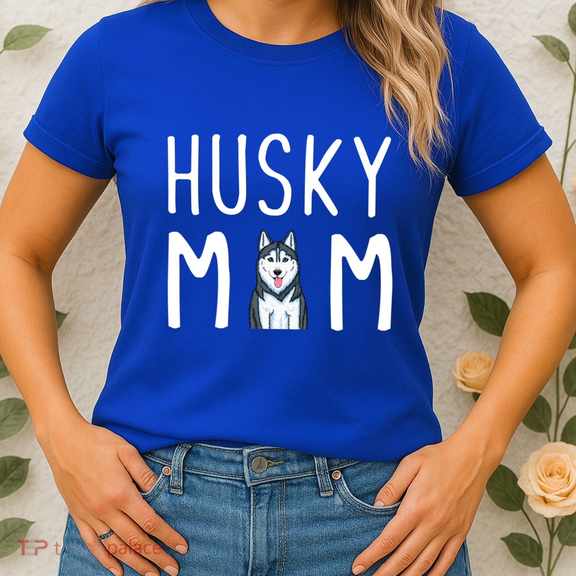 Siberian Husky Dog Mama Husky Mom Gift Women's T-Shirt