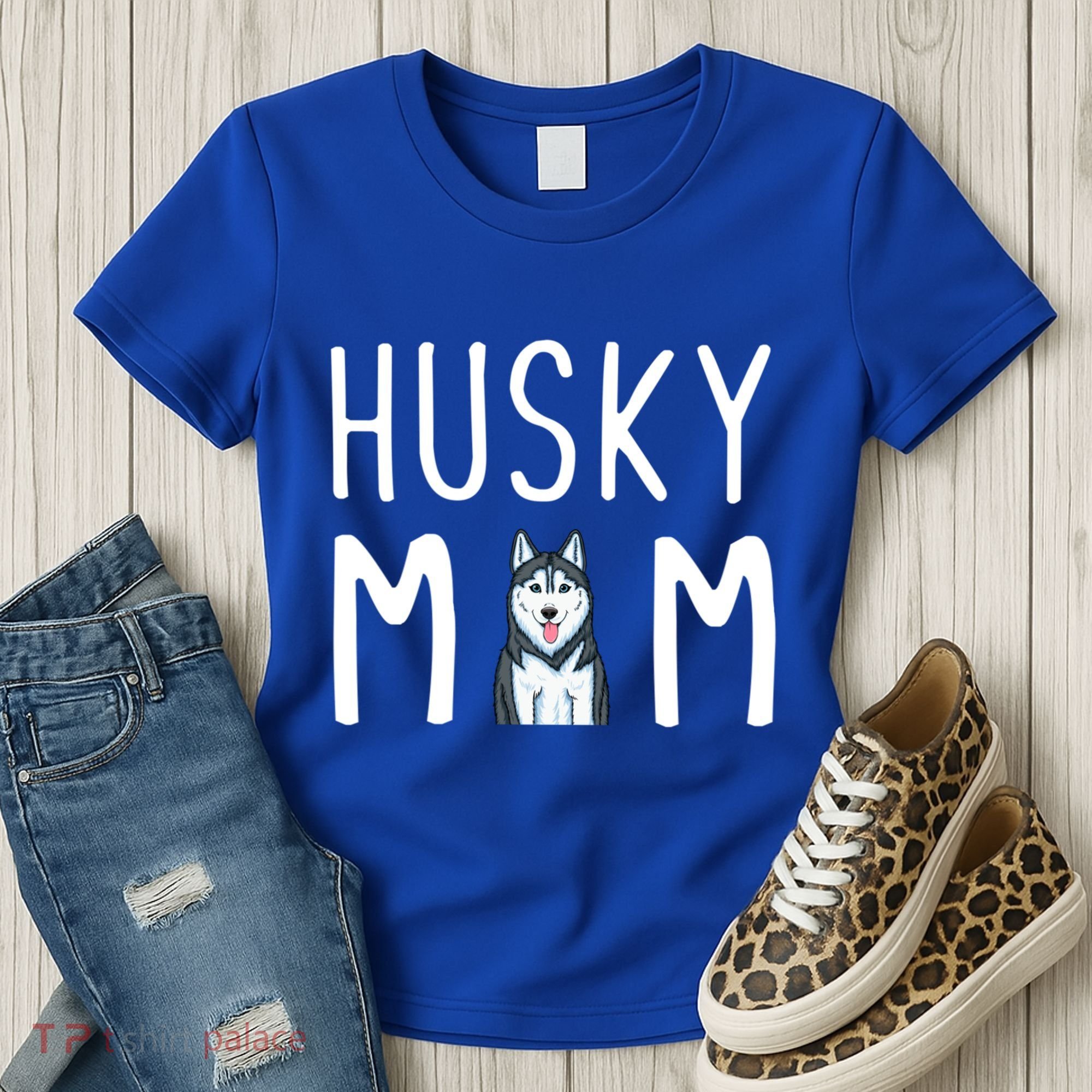 Siberian Husky Dog Mama Husky Mom Gift Women's T-Shirt