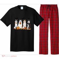 Siberian Husky Dogs Ghost Witch Mummy Halloween Pumpkins Funny Gift Pajama Set thumb 0