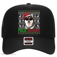 Siberian Husky Dog Feliz Navidog Funny Christmas Gift Hat thumb 0