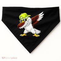 Sea Hawk Dabbing Bird Football Fan USA-Made Doggie Bandana thumb 0