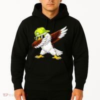 Sea Hawk Dabbing Bird Football Fan Hoodie thumb 2