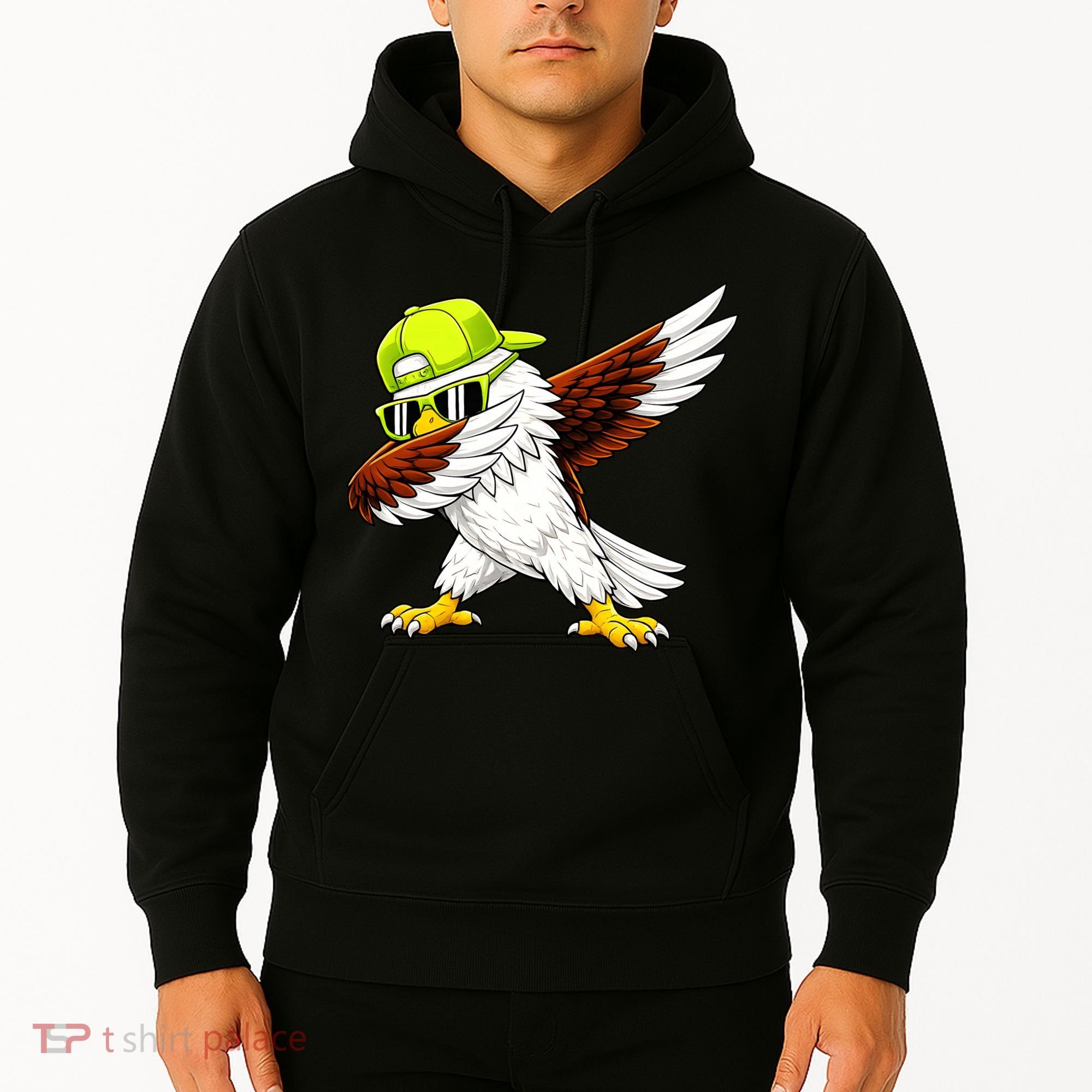 Sea Hawk Dabbing Bird Football Fan Hoodie