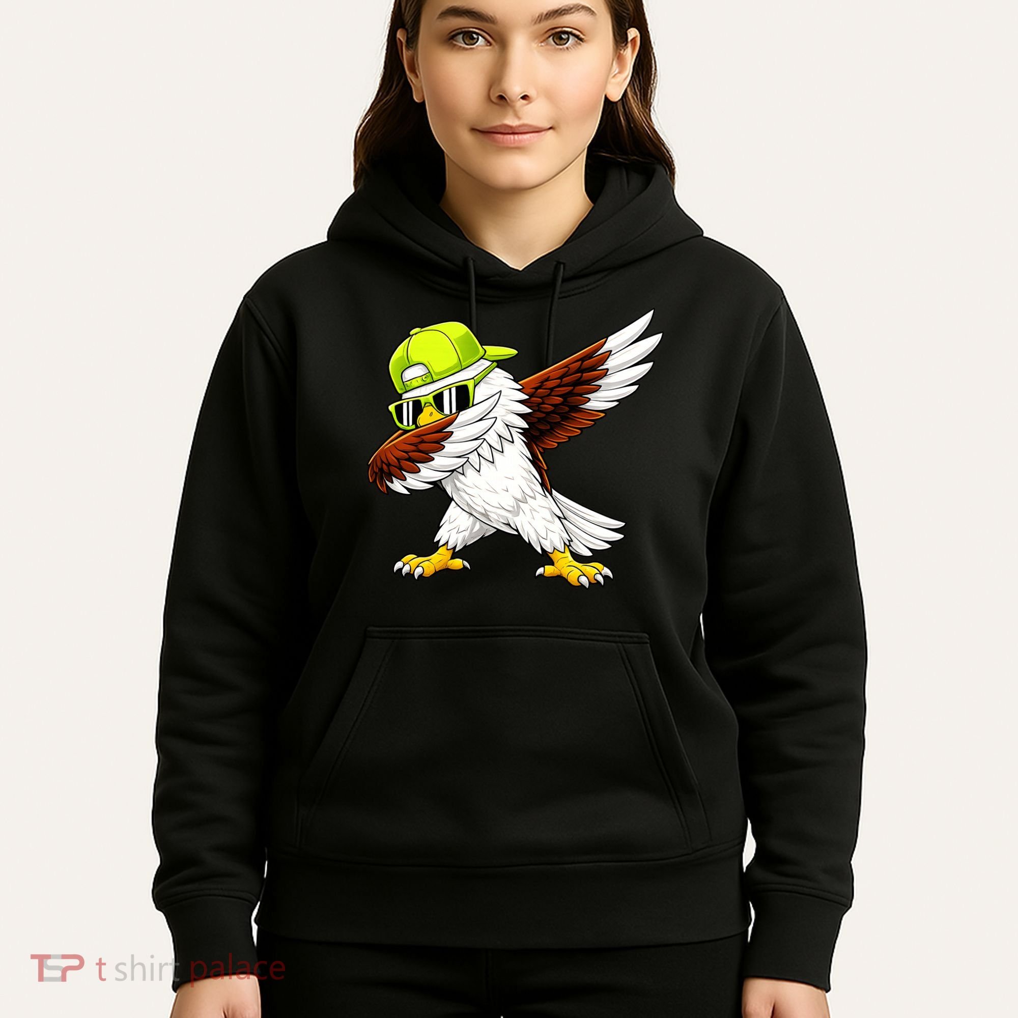 Sea Hawk Dabbing Bird Football Fan Hoodie