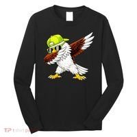 Sea Hawk Dabbing Bird Football Fan Long Sleeve Shirt thumb 0