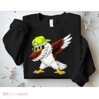 Sea Hawk Dabbing Bird Football Fan Sweatshirt thumb 2
