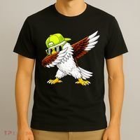 Sea Hawk Dabbing Bird Football Fan T-Shirt thumb 3