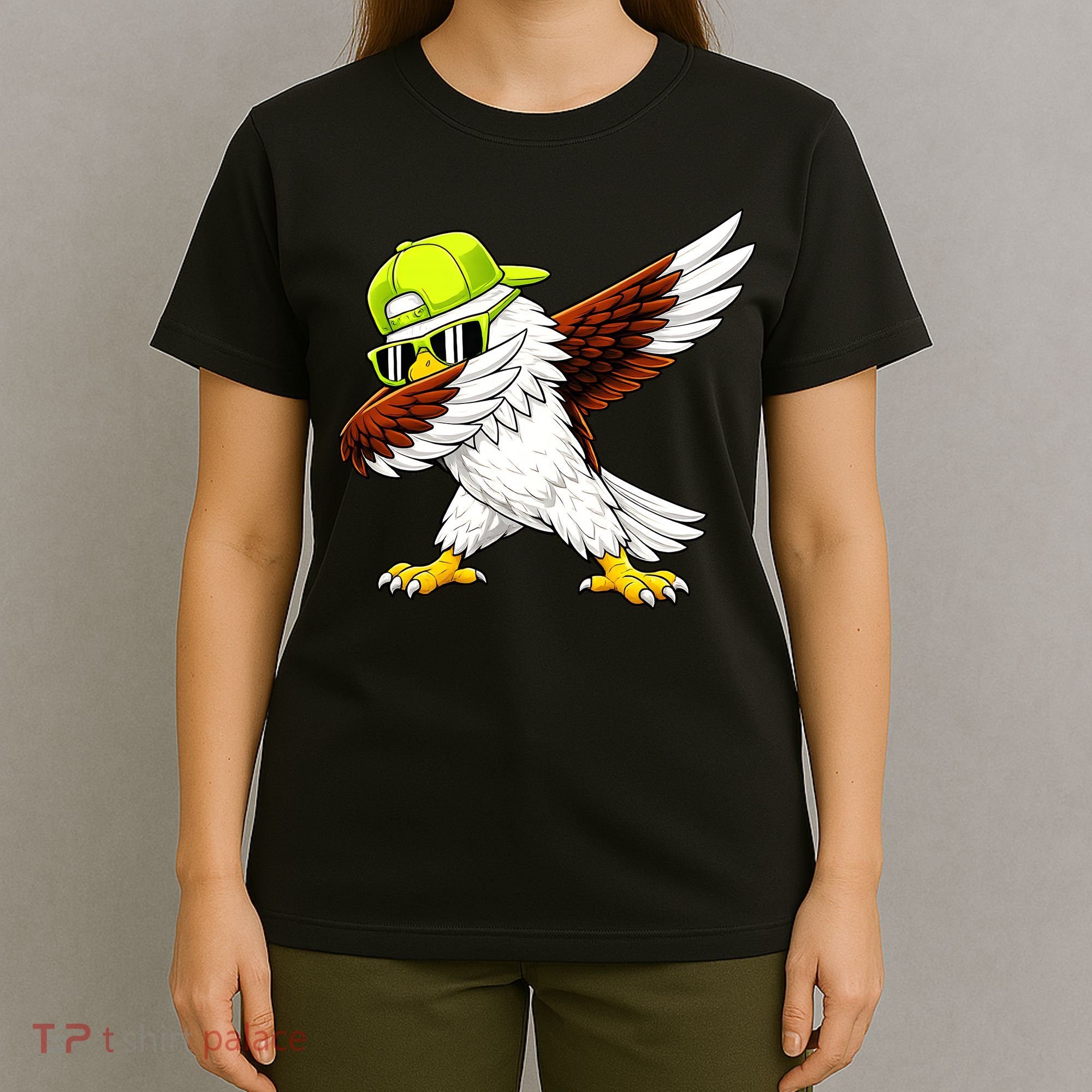 Sea Hawk Dabbing Bird Football Fan T-Shirt