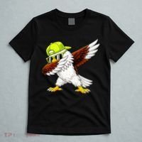 Sea Hawk Dabbing Bird Football Fan T-Shirt thumb 5